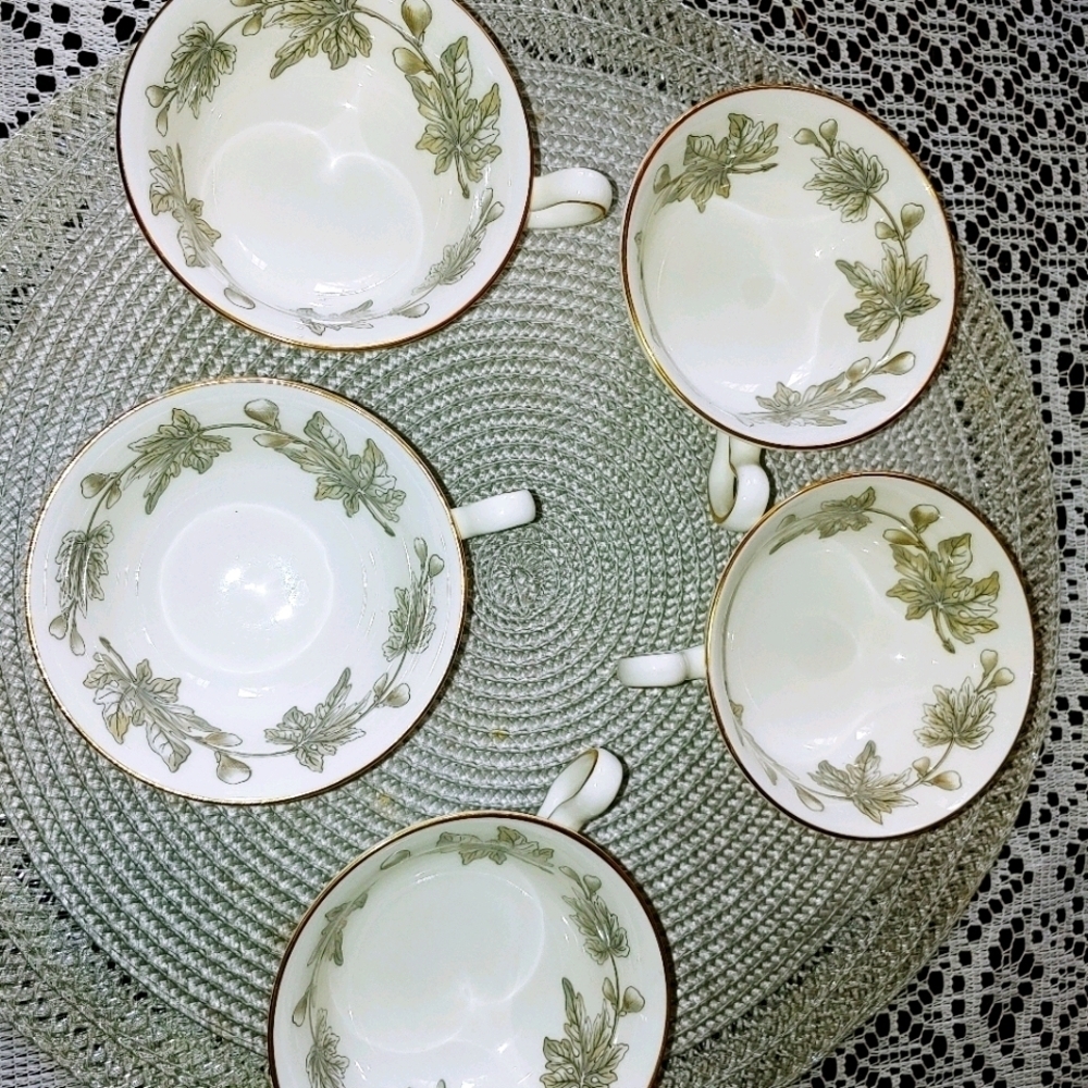 Set of 5 Wedgewood Ashford w4106 Cups